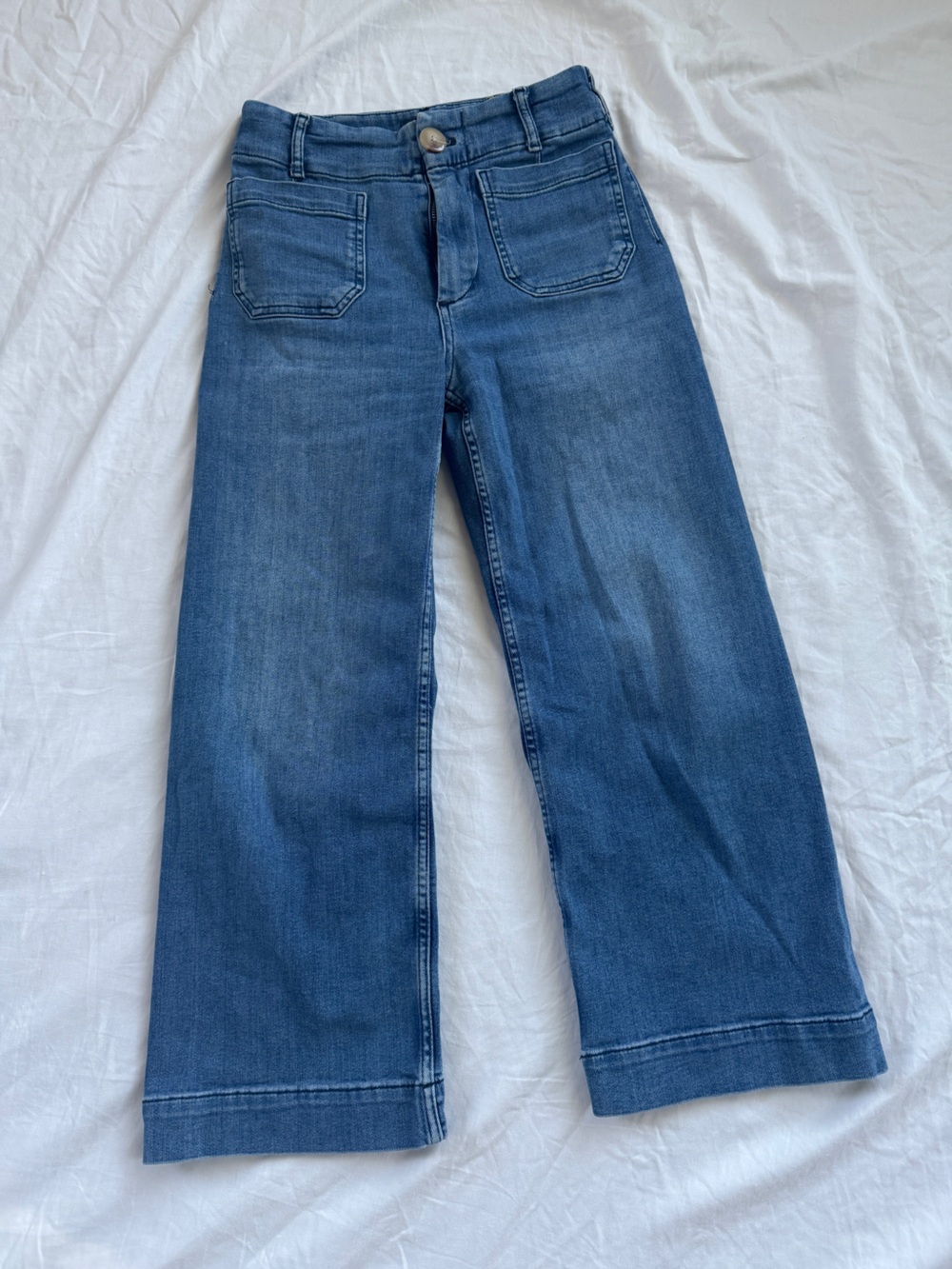 Anthropologie Maeve Women's Blue Denim crop Jeans (The Collette)